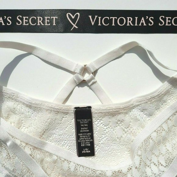 Victorias Secret Snake BRAZILIAN Ring Straps WHITE - Picture 6 of 7